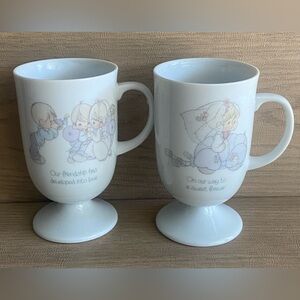 Precious Moments 2 Wedding Mugs Vase Inspirational Blessings Love Photographer